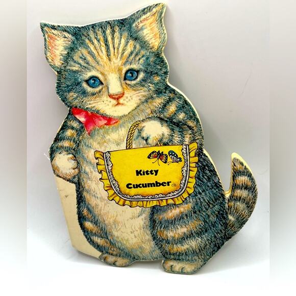 Vintage Kitty Cucumber book and gift tags NWT - Picture 2 of 11